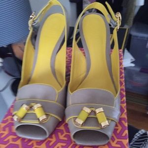 New Tory Burch wedge heels